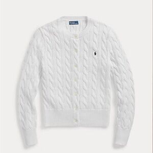 Polo by Ralph Lauren Classic White Cardigan